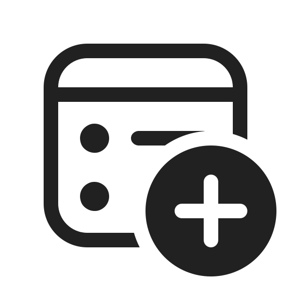 Ic Fluent Window Bullet List Add 20 Regular