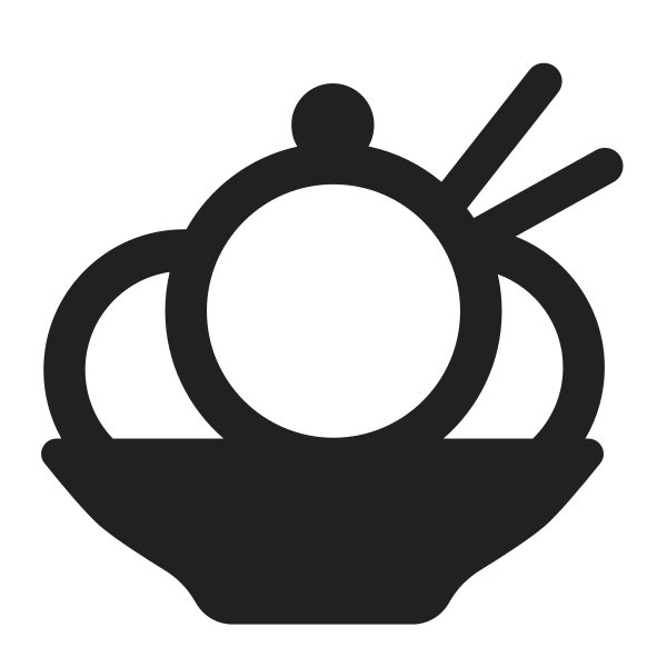 Ice Cream High Contrast Vector