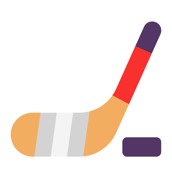 Ice Hockey Flat Vector
