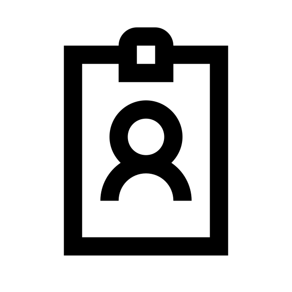 Id Badge Solid Vector
