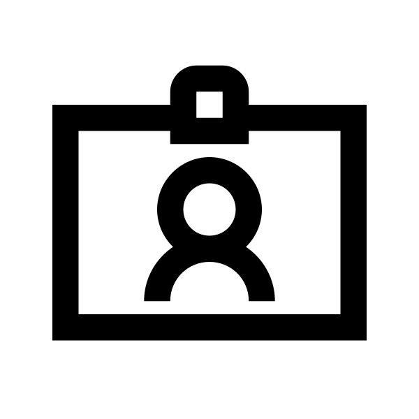 Id Card Alt Solid Vector
