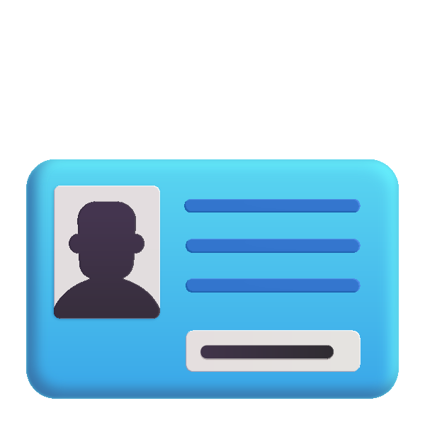 Identification Card Color Vector