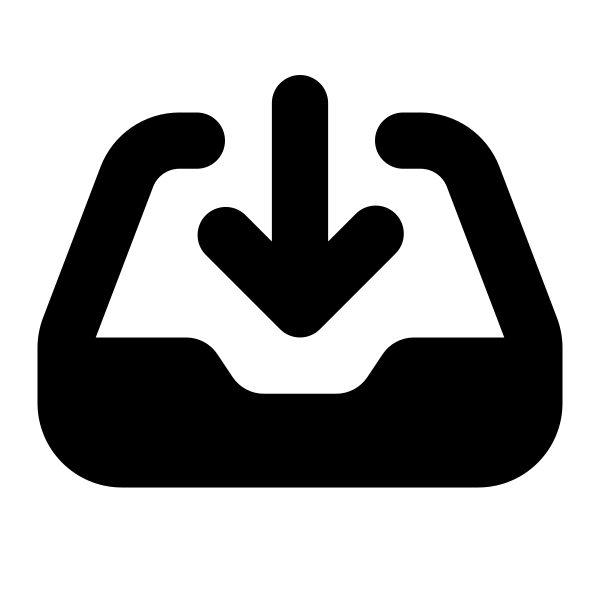 Inbox Arrow Down Vector