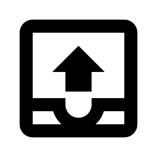 Inbox Arrow Up Outline
