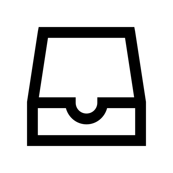 Inbox Solid Vector