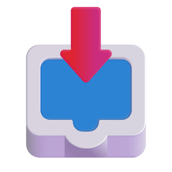 Inbox Tray Color Vector