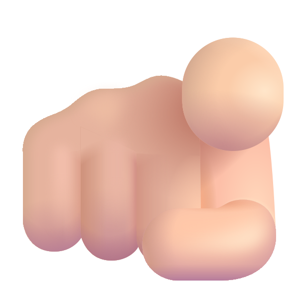 Index Pointing At The Viewer Color Light Vector