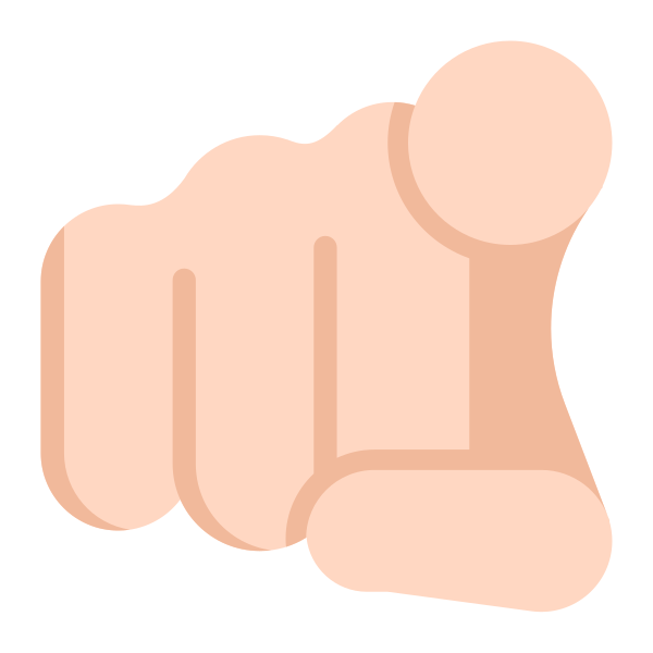Index Pointing At The Viewer Flat Light Vector