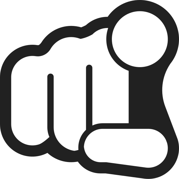 Index Pointing At The Viewer High Contrast Default