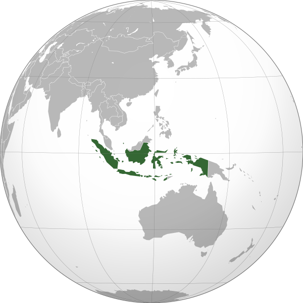 Indonesia (orthographic Projection)