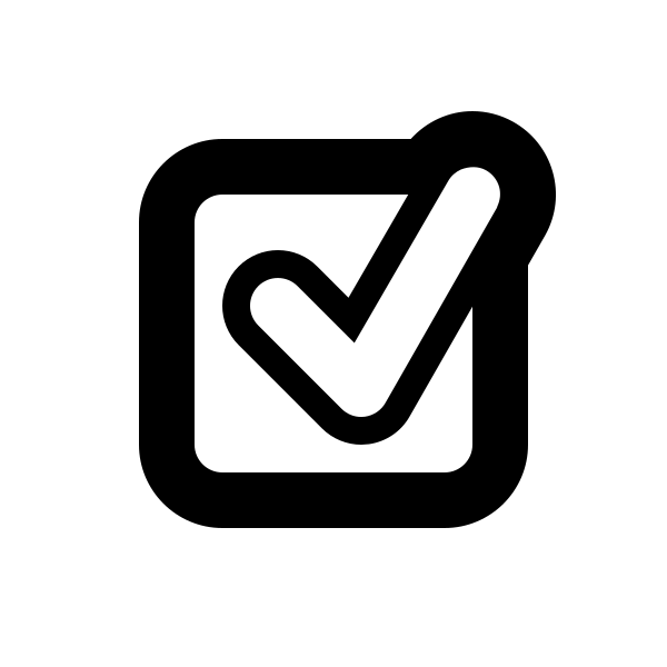 Input Checked Outline Vector