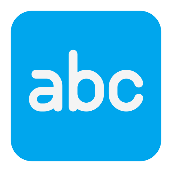 Input Latin Letters Flat