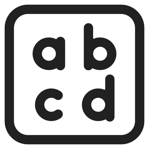Input Latin Lowercase High Contrast