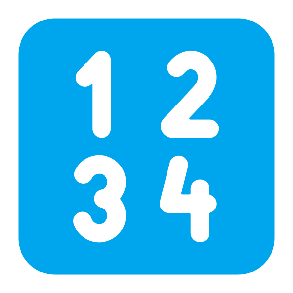Input Numbers Flat Vector
