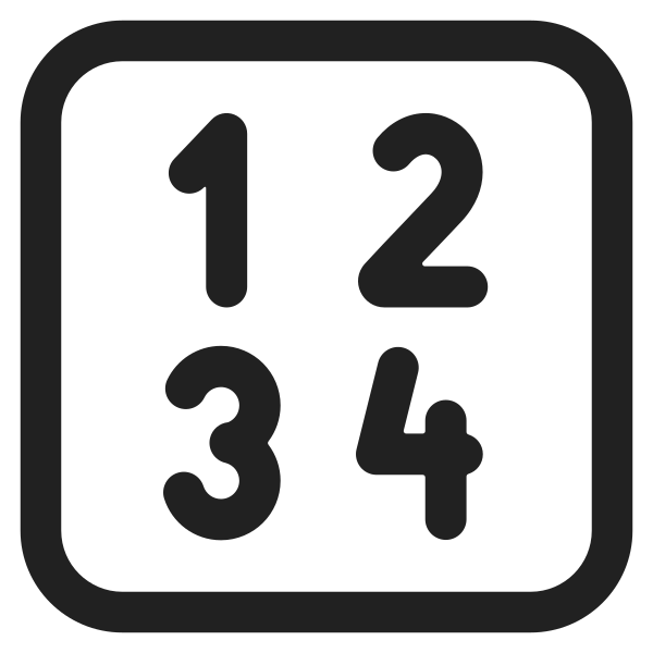 Input Numbers High Contrast