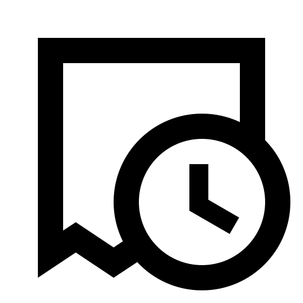 Invoice Clock Outline