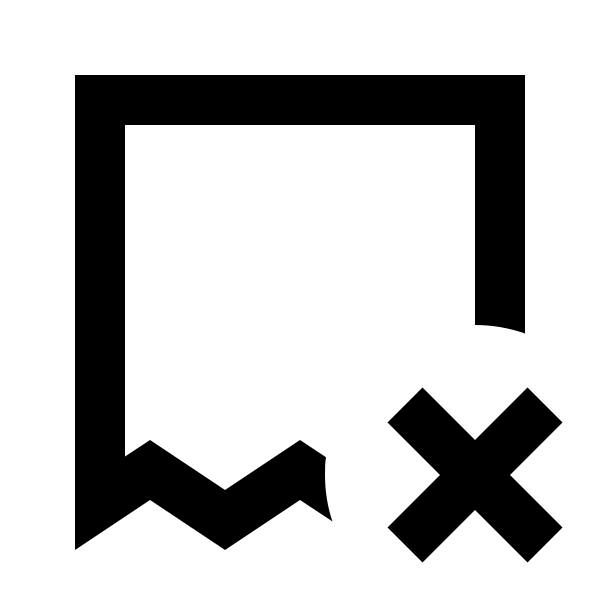 Invoice Remove Outline