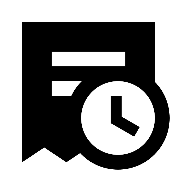 Invoice Text Clock