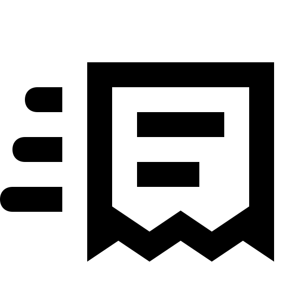 Invoice Text Fast Outline