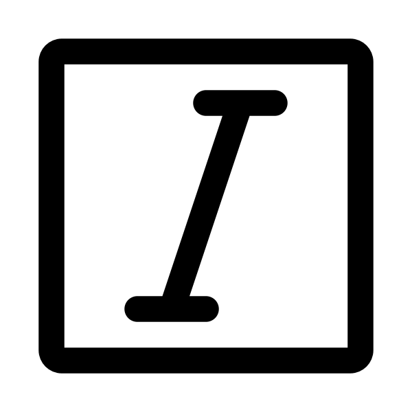 Italic Square