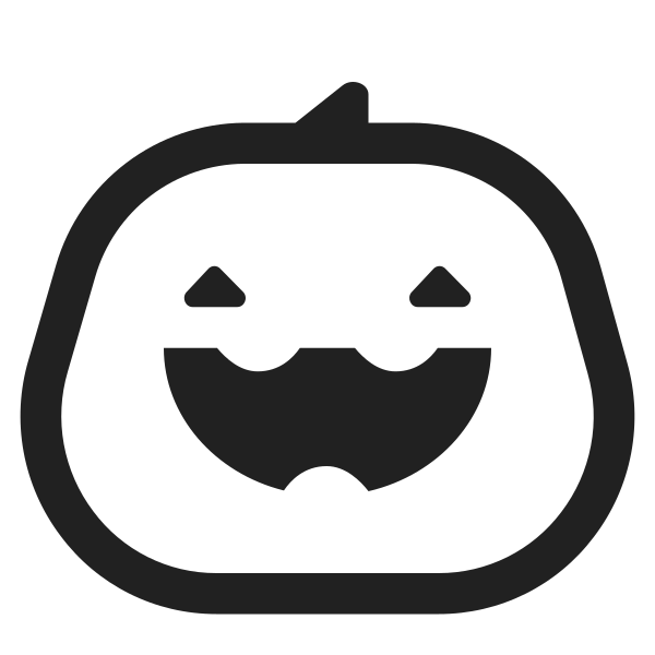 Jack O Lantern High Contrast Vector