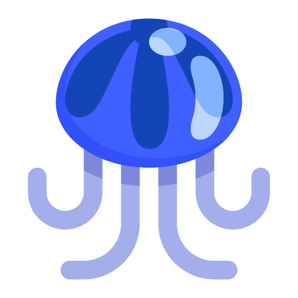 Jellyfish Flat Vector