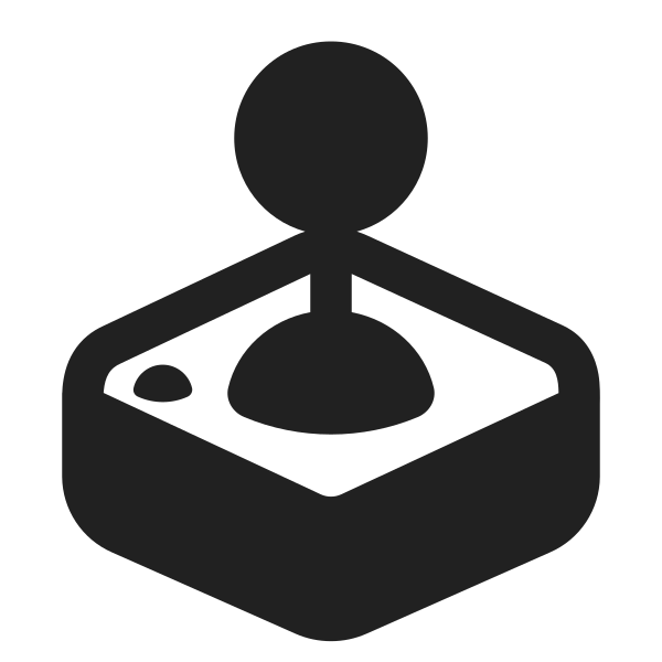 Joystick High Contrast Vector