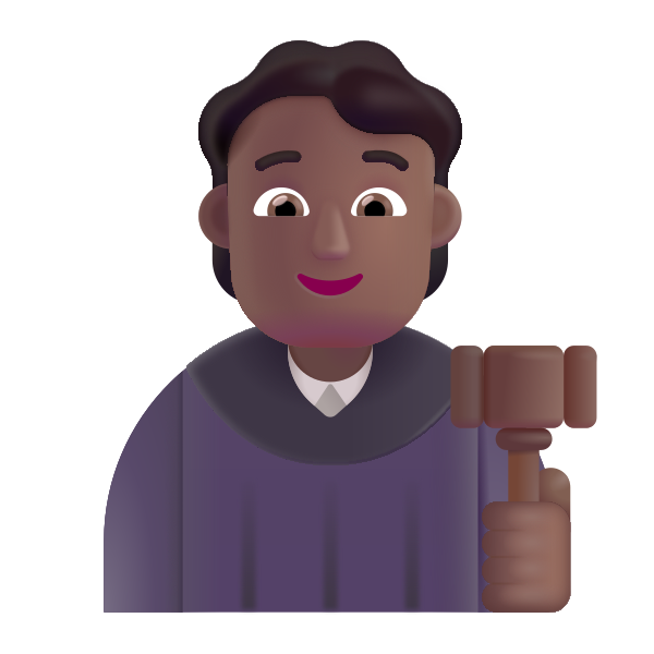 Judge Color Medium Dark Vector
