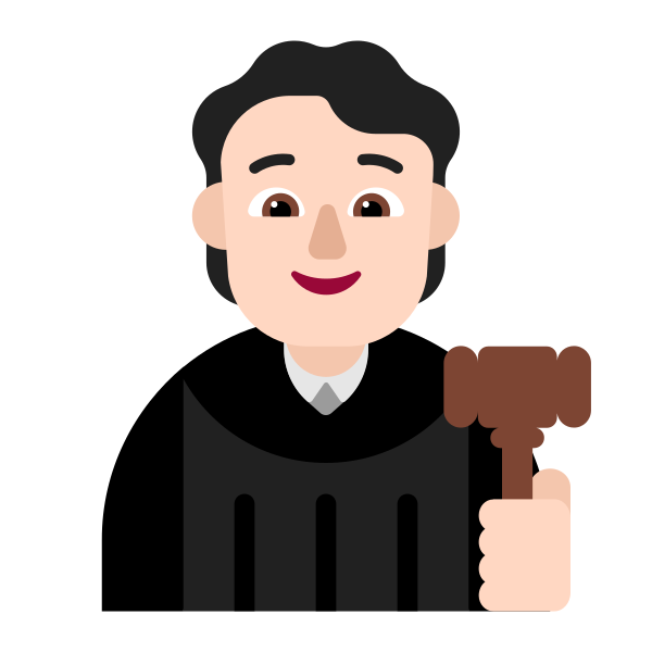 Judge Flat Light Vector