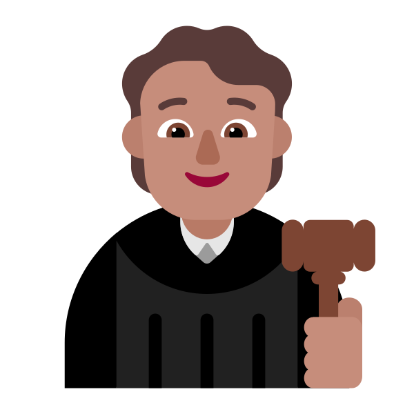 Judge Flat Medium Vector