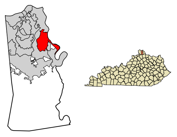 Kenton County Kentucky Incorporated And Unincorporated Areas Taylor Mill Highlighted 2175738