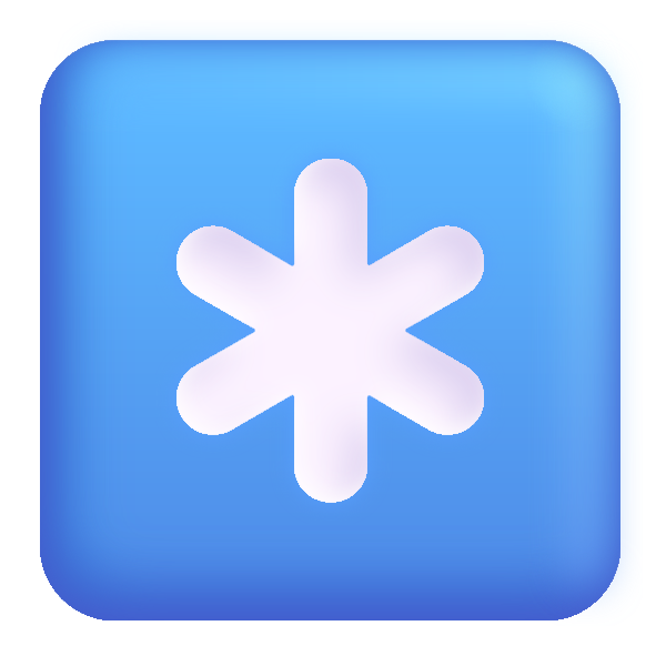 Keycap Asterisk Color Vector
