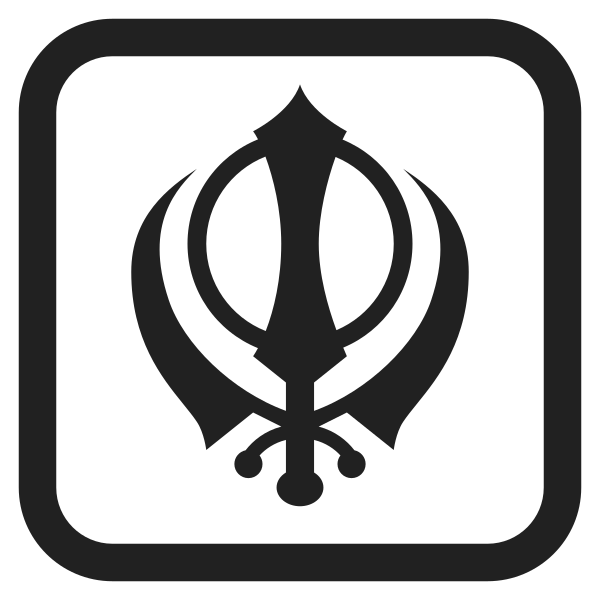 Khanda High Contrast Vector