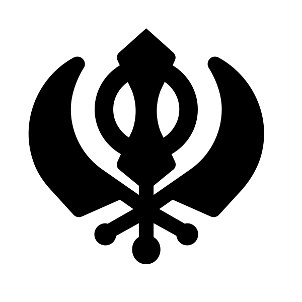 Khanda Solid Vector