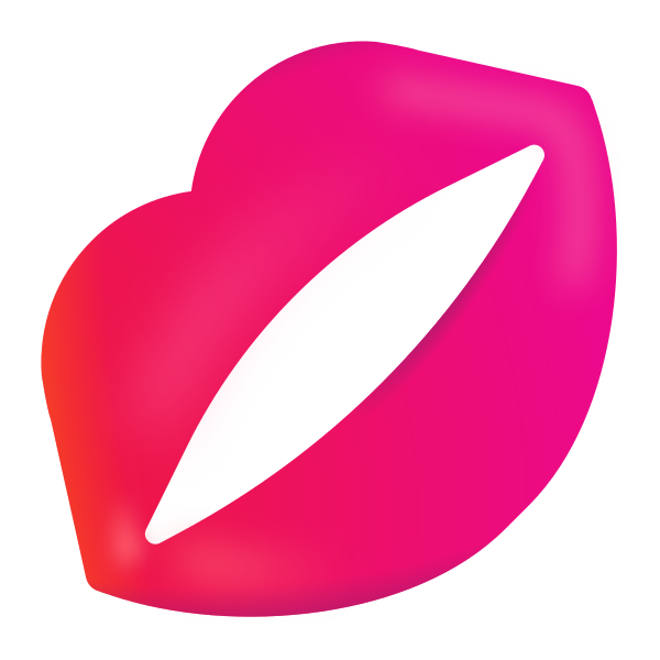 Kiss Mark Color Vector