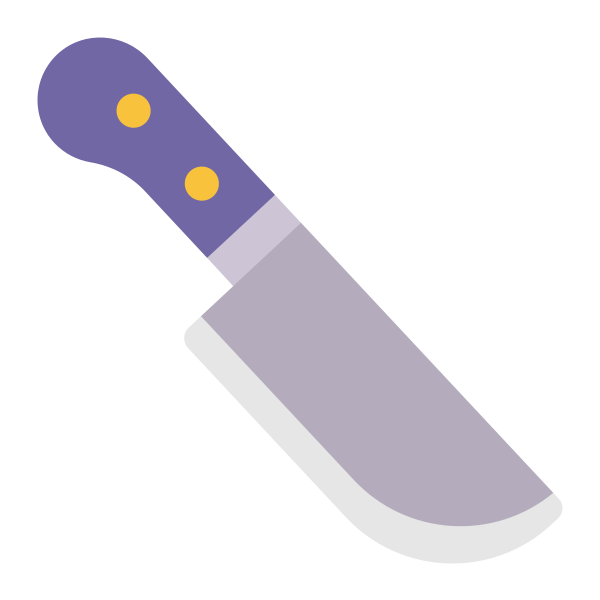 Kitchen Knife Flat