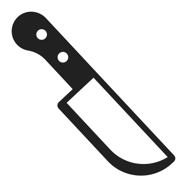 Kitchen Knife High Contrast