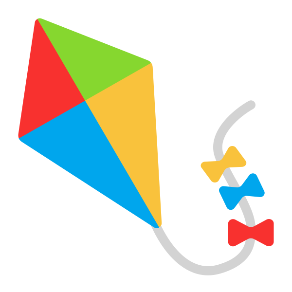 Kite Flat Vector