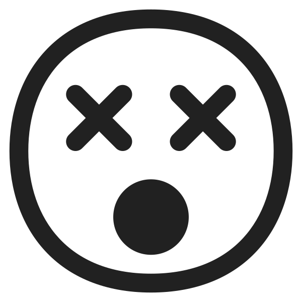 Knocked Out Face High Contrast Vector