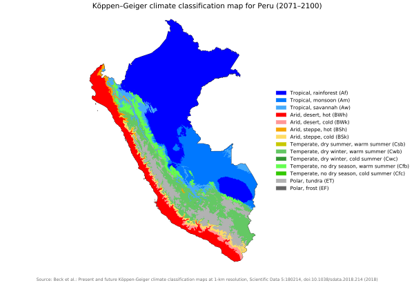 Koppen Geiger Map PER Future