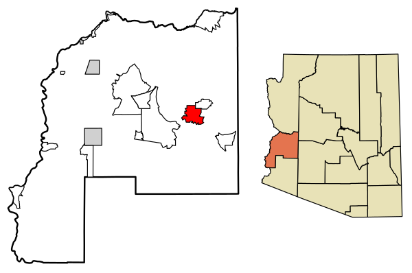 La Paz County Arizona Incorporated And Unincorporated Areas Salome Highlighted 0462700