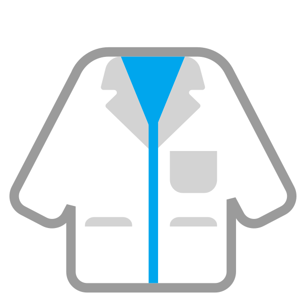 Lab Coat Flat Vector