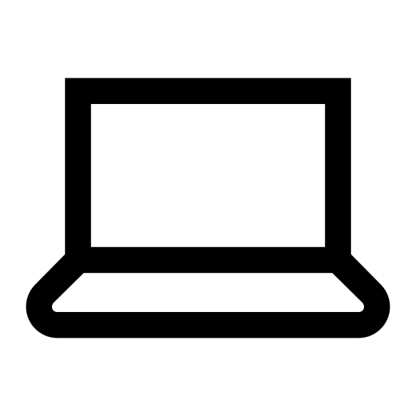 Laptop Solid Vector