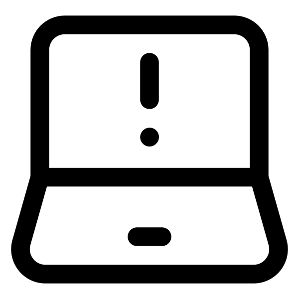 Laptop Warning
