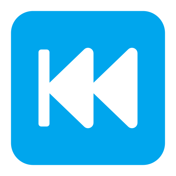 Last Track Button Flat Vector