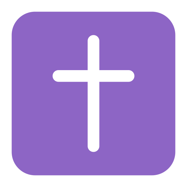 Latin Cross Flat Vector