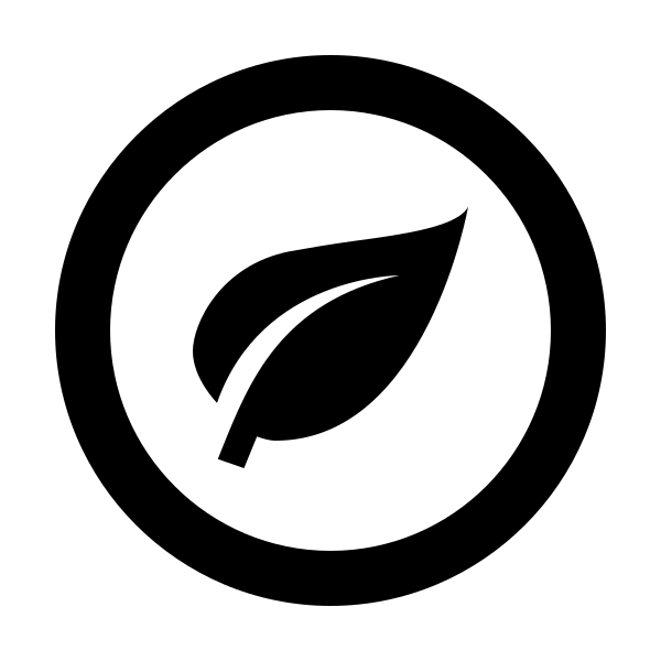 Leaf Circle Outline