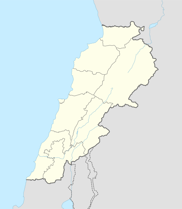 Lebanon Adm Location Map
