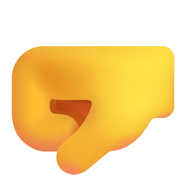 Left Facing Fist Color Default Vector