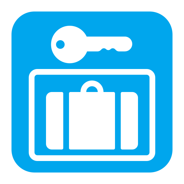 Left Luggage Flat Vector